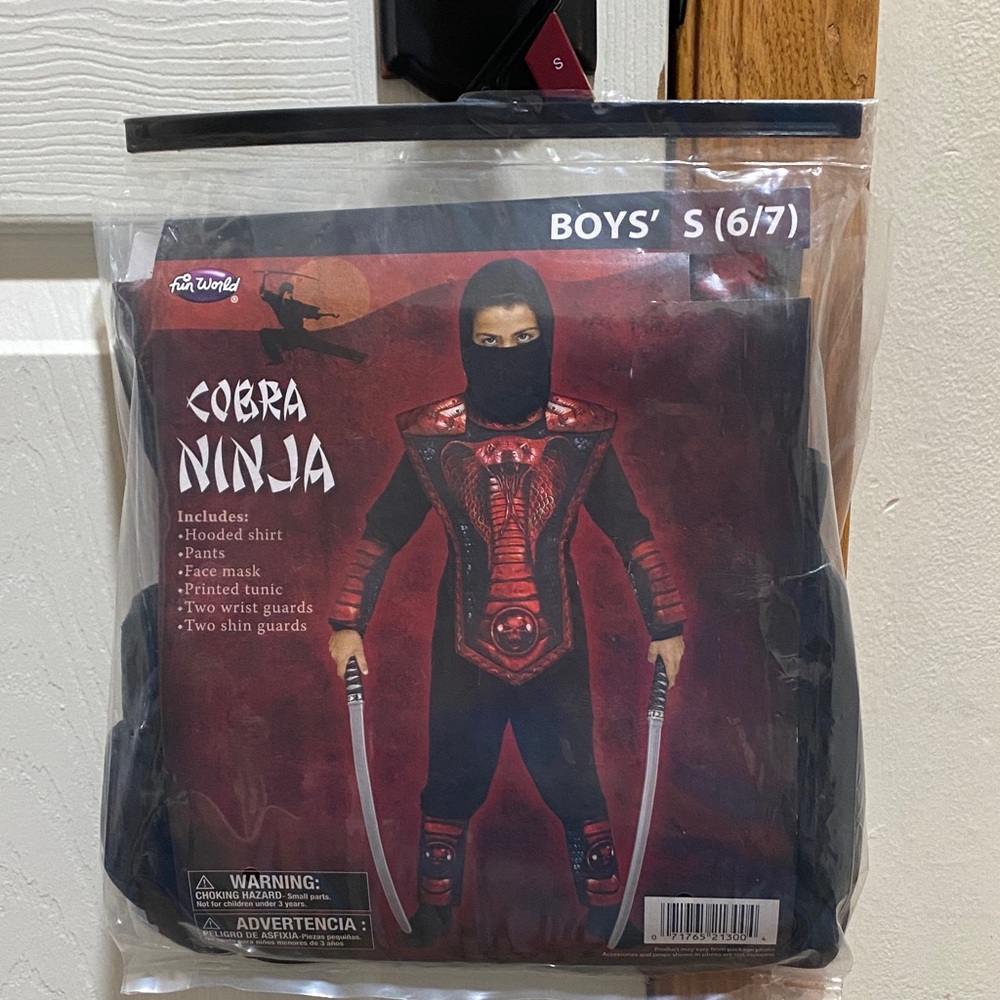 Cobra Ninja Kids Costume - Red and Black